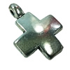 Pendant. Fashion Zinc Alloy jewelry findings. Cross 34x26mm. Sold by Bag
