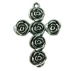 Pendant. Fashion Zinc Alloy jewelry findings. Cross 53x36mm. Sold by PC
