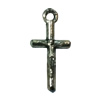 Pendant. Fashion Zinc Alloy jewelry findings. Cross 18x10mm. Sold by Bag
