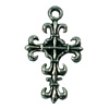 Pendant. Fashion Zinc Alloy jewelry findings. Cross 20x22mm. Sold by Bag
