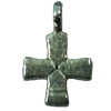 Pendant. Fashion Zinc Alloy jewelry findings. Cross 15x21mm. Sold by Bag
