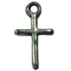 Pendant. Fashion Zinc Alloy jewelry findings. Cross 15x10mm. Sold by Bag
