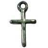 Pendant. Fashion Zinc Alloy jewelry findings. Cross 15x10mm. Sold by Bag