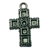 Pendant. Fashion Zinc Alloy jewelry findings. Cross 29x18mm. Sold by Bag
