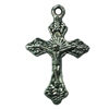 Pendant. Fashion Zinc Alloy jewelry findings. Cross 23x14mm. Sold by Bag
