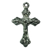 Pendant. Fashion Zinc Alloy jewelry findings. Cross 23x14mm. Sold by Bag