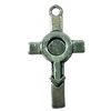 Pendant. Fashion Zinc Alloy jewelry findings. Cross 40x20mm. Sold by Bag