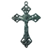 Pendant. Fashion Zinc Alloy jewelry findings. Cross 42x20mm. Sold by Bag
