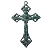 Pendant. Fashion Zinc Alloy jewelry findings. Cross 42x20mm. Sold by Bag