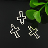 Pendant. Fashion Zinc Alloy Jewelry Findings. Cross 10x17mm. Sold by Bag 