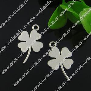 Pendant. Fashion Zinc Alloy Jewelry Findings. Flower 20.5x13mm. Sold by Bag