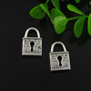 Pendant. Fashion Zinc Alloy Jewelry Findings. Lock 20.5x13.5mm. Sold by Bag