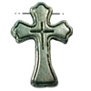 Pendant. Fashion Zinc Alloy jewelry findings. Cross 19x10mm. Sold by Bag

