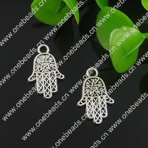 Pendant. Fashion Zinc Alloy Jewelry Findings. Hands 16x10mm. Sold by Bag