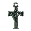 Pendant. Fashion Zinc Alloy jewelry findings. Cross 20x11mm. Sold by Bag
