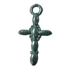 Pendant. Fashion Zinc Alloy jewelry findings. Cross 23x10mm. Sold by Bag
