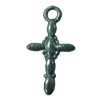 Pendant. Fashion Zinc Alloy jewelry findings. Cross 23x10mm. Sold by Bag