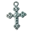 Pendant. Fashion Zinc Alloy jewelry findings. Cross 25x16mm. Sold by Bag
