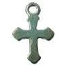 Pendant. Fashion Zinc Alloy jewelry findings. Cross 19x12mm. Sold by Bag
