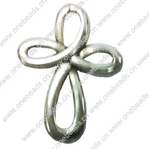 Pendant. Fashion Zinc Alloy jewelry findings. Cross 35x28mm. Sold by Bag