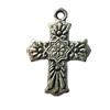 Pendant. Fashion Zinc Alloy jewelry findings. Cross 29x21mm. Sold by Bag
