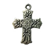 Pendant. Fashion Zinc Alloy jewelry findings. Cross 29x21mm. Sold by Bag