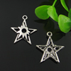 Pendant. Fashion Zinc Alloy Jewelry Findings. Star 22x20mm. Sold by Bag