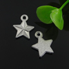 Pendant. Fashion Zinc Alloy Jewelry Findings. Star 13x15mm. Sold by Bag
