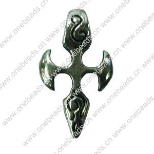 Pendant. Fashion Zinc Alloy jewelry findings. Cross 20x12mm. Sold by Bag