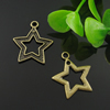 Pendant. Fashion Zinc Alloy Jewelry Findings. Star 19x21.5mm. Sold by Bag
