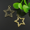 Pendant. Fashion Zinc Alloy Jewelry Findings. Star 19x21.5mm. Sold by Bag