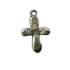 Pendant. Fashion Zinc Alloy jewelry findings. Cross 20x12mm. Sold by Bag
