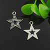 Pendant. Fashion Zinc Alloy Jewelry Findings. Star 16x18mm. Sold by Bag
