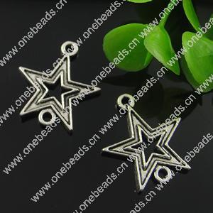 Connector. Fashion Zinc Alloy Jewelry Findings. 20x22mm. Sold by Bag