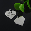 Pendant. Fashion Zinc Alloy Jewelry Findings. Heart 17x18mm. Sold by Bag
