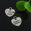 Pendant. Fashion Zinc Alloy Jewelry Findings. Heart 11x12mm. Sold by Bag
