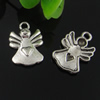 Pendant. Fashion Zinc Alloy jewelry findings. Angel 20x14mm. Sold by Bag
