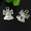 Pendant. Fashion Zinc Alloy jewelry findings. Angel 20x14mm. Sold by Bag