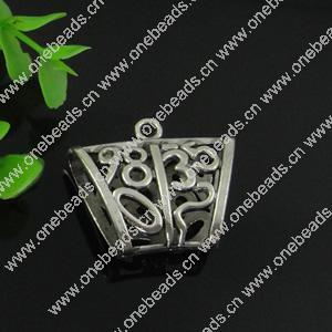 Zinc Alloy Bali & Cord End Caps. Fashion Jewelry Findings. 35x39mm. Sold by Bag