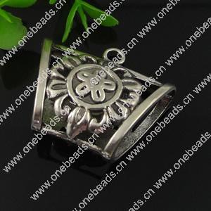 Zinc Alloy Bali & Cord End Caps. Fashion Jewelry Findings. 30x40mm. Sold by Bag
