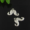 Pendant. Fashion Zinc Alloy jewelry findings. Mustache 22x15mm. Sold by Bag
