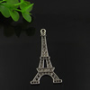 Pendant. Fashion Zinc Alloy jewelry findings. Builading 51x25mm. Sold by Bag
