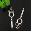 Pendant. Fashion Zinc Alloy jewelry findings. Key 44x22mm. Sold by Bag