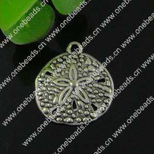 Pendant. Fashion Zinc Alloy jewelry findings. Flat Oval 18.5x20mm. Sold by Bag