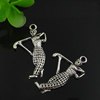 Pendant. Fashion Zinc Alloy jewelry findings. People 30x19.5mm. Sold by Bag
