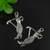 Pendant. Fashion Zinc Alloy jewelry findings. People 30x19.5mm. Sold by Bag