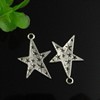 Pendant. Fashion Zinc Alloy jewelry findings. Star 20x30mm. Sold by Bag