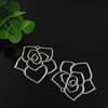 Pendant. Fashion Zinc Alloy jewelry findings. Flower 34x37mm. Sold by Bag
