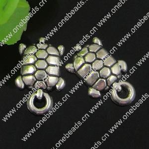 Pendant. Fashion Zinc Alloy jewelry findings. Animal 15x9.5mm. Sold by Bag
