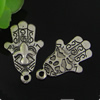 Pendant. Fashion Zinc Alloy jewelry findings. Hands 25.5x16mm. Sold by Bag